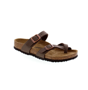  The unique toe loop design offers a secure fit, while the Birkibuc® material keeps their feet clean and comfortable. With an original Birkenstock footbed, your child can play all day in comfort.