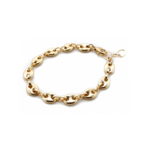 Get ready to turn heads with LOLO Lucia - Gold! This romantic, elegant, and bold bracelet is light and lovely - perfect for layering with other pieces or rocking alone. The eye-catching chain links give this jewelry a unique edge, so you can dazzle with effortless style!