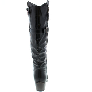 The Taxi Boston Waterproof knee-high boot offers reliable traction in rain or snow with its durable rubber outsole and cozy faux fur lining. The inside zipper ensures quick and easy on and off, making it a perfect choice for any cold-weather wardrobe.