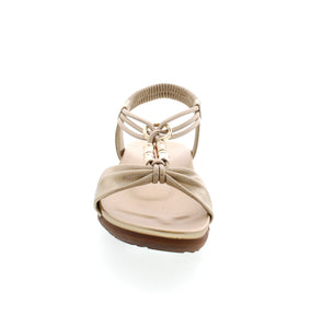 These beautiful sandals from Lady Comfort are the perfect addition to your summer wardrobe. An elastic strap makes it easy to slip on and off, and they offer the perfect amount of comfort. 