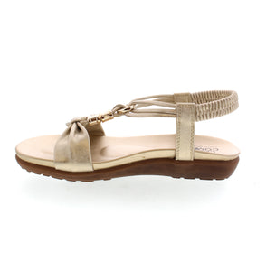 These beautiful sandals from Lady Comfort are the perfect addition to your summer wardrobe. An elastic strap makes it easy to slip on and off, and they offer the perfect amount of comfort. 