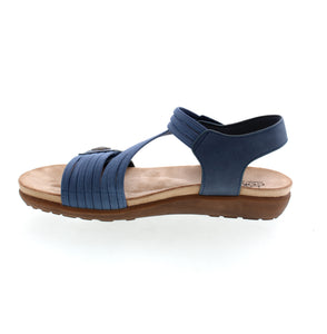 The Lady Comfort Brianna-06 sandal is the ultimate combination of comfort and customizability, with Velcro elastic straps that adjust to your unique foot shape and size. Say goodbye to ill-fitting straps and hello to a secure and supported fit for all-day comfort.