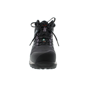 Conquer any job site in the Merrell Work Antora 3 Mid CSA - Black. This lightweight shoe features a Carbon Fiber safety toe, a COMFORTBASE™ midsole, waterproof membrane, EH rating, and a removable footbed for seriously cushiony comfort - keeping your feet safe and cozy so you can take care of business. Plus, thanks to the all-recycled features, you can feel good about your purchase!