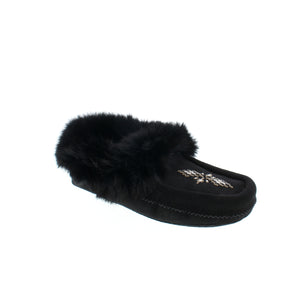 Manitobah Mukluks Tipi is trimmed with fur and crafted with soft, breathable suede, fleece footbed and a soft suede sole to offer barefoot-style comfort.