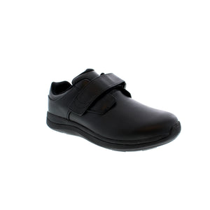The Pierson is designed with a stretchable leatherette upper with a velcro adjust for a comfortable and personalized fit. With a breathable open-cell PU insole to remove moisture and keep a cooler and healthier footbed. A dual-density EVA cradles the foot for enhanced comfort and support.
