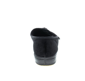 This Classic Velcro-adjust slipper is perfect for lounging around the house! Featuring a velour upper and nylex lining and midsole, you will certainly enjoy comfort! 