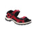 Simplify your summer with the Ecco Offroad 069563 in Red. Featuring light arch support and a padded collar, these sandals are perfect for casual occasions and outdoor adventures. The leather upper and nylon lining provide comfort, while the rubber outsole and EVA/PU midsole ensure durability.