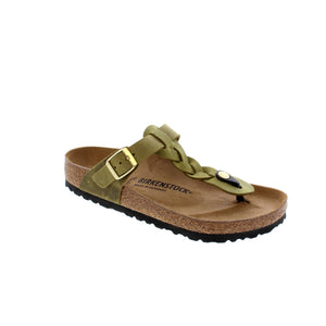 This contemporary, braided thong sandal from Birkenstock is an addictive classic. Featuring a cork footbed that contours to your feet in a refined, minimalist style, your feet are fully supported and fashionable all day long. 