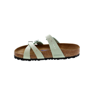 The Franca Rivets sandal showcases micro rivets that add the perfect amount of shine on adjustable crisscrossed straps for a modern, customized fit! Featuring a suede insole and high arch, your feet will feel comfortable and supported all day!