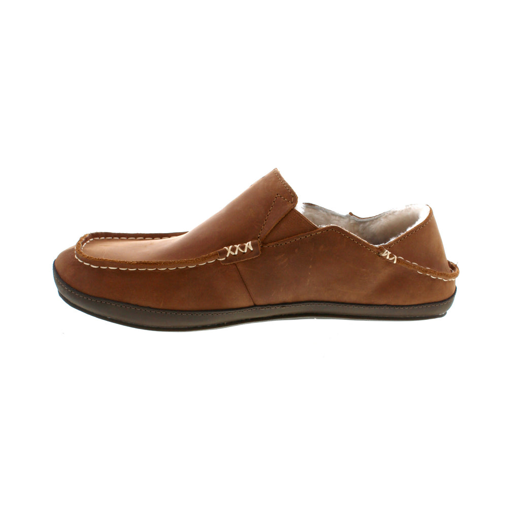 OLUKAI Moloa Slipper - Men's Toffee/Dark Wood 7