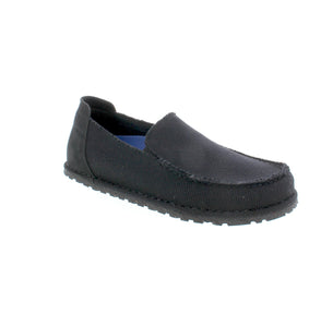 Experience ultimate comfort and support with the Birkenstock Utti. The moccasin style and easy-on heel tab make it both stylish and convenient. The premium Deep Blue footbed offers moisture-wicking properties and optimized walking motion for all-day comfort. 