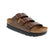 The Papillio by Birkenstock Florida III Platform elevates a classic design with purposeful engineering. Crafted in durable Birkibuc® vegan material, this sandal features a contoured cork-latex footbed that molds to your foot's unique shape, delivering personalized arch support with every wear. Three adjustable straps with secure metal pin buckles ensure a customized fit.