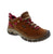 The Keen Targhee IV Waterproof is a women's hiking shoe with nubuck and leather construction for durability and weather protection. Its padded collar, lace-up closure, and wide toe box accommodate narrow-medium to wide feet comfortably. The removable microfiber insole with odor control and light arch support work with shock-absorbent foam and stability technology for reliable trail performance. Non-marking rubber outsole provides traction. Orthotic-friendly.