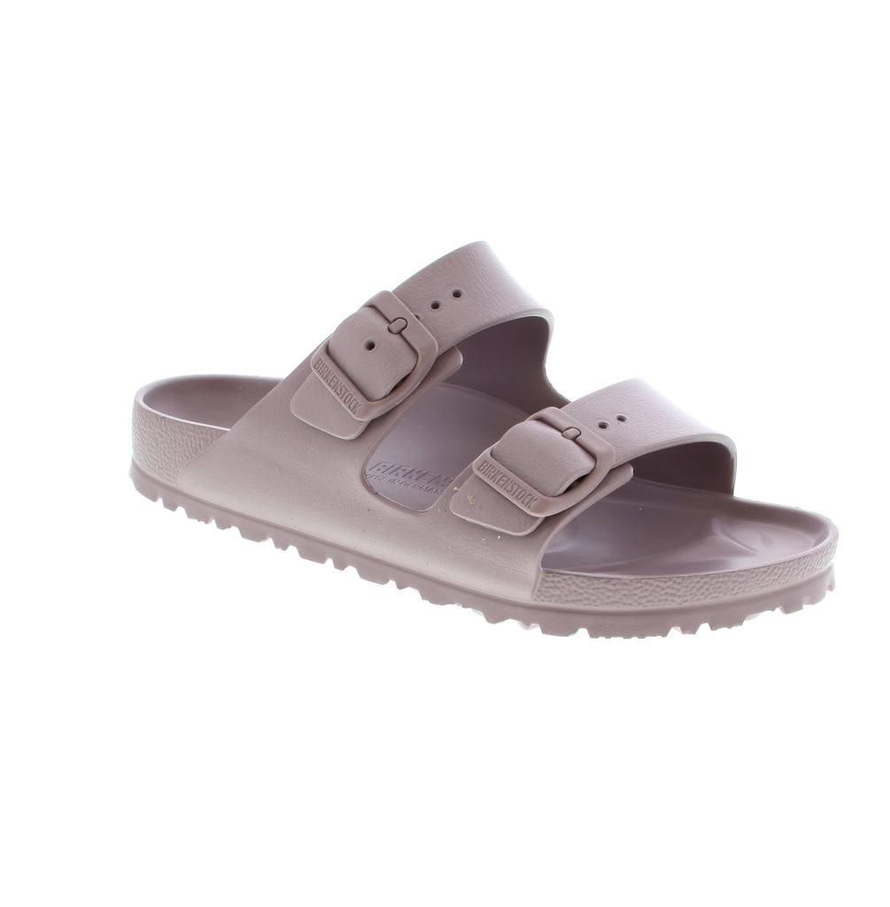 The Birkenstock Arizona EVA sandal for women provide superior comfort and support. With high arch support and shock-absorbing features, these slide-style sandals are perfect for casual occasions. Made with lightweight EVA material and a molded heel, they offer the perfect fit for your feet.