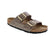 Birkenstock's iconic Arizona silhouette delivers timeless comfort with a modern print twist. Made with Silky Birki upper and featuring a molded cork midsole, this sandal provides exceptional arch support and shock absorption for all-day wear. These are perfect for casual summer styling.