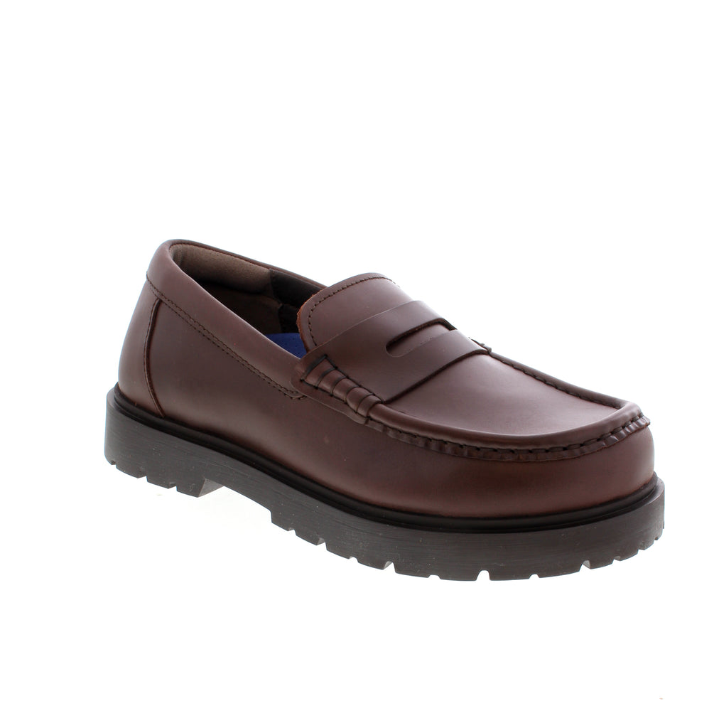 Elevate your professional wardrobe with the Birkenstock Highwood Loafer in rich Carafe. This sophisticated slip-on combines timeless style with Birkenstock's legendary comfort technology. Crafted with a supple leather upper and leather lining, the Highwood features a microfiber footbed and removable insole for customizable support. The cork midsole and durable rubber outsole deliver lasting comfort.