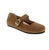 The Birkenstock Santa Clarita in Dark Tea combines timeless style with exceptional comfort. This Mary Jane features a soft suede upper, supportive cork midsole, and Birkenstock's signature orthopedic footbed for all-day wear. Designed with a buckle-adjustable fit, removable footbed, and EVA outsole, the Santa Clarita delivers reliable support whether you're at the office or enjoying casual outings. The deep heel cup and curved footbed provide stability and proper weight alignment, while metatarsal support k