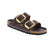 The Birkenstock Arizona Big Buckle in rich Habana leather combines timeless style with exceptional comfort. This iconic slide features an oiled leather upper, supportive cork, with adjustable buckle strap for a customized fit. Built for all-day wear, the Arizona delivers orthopedic arch support, deep heel cup stability, and a metatarsal bar that keeps your feet naturally aligned. The hard footbed and EVA outsole provide lasting durability.