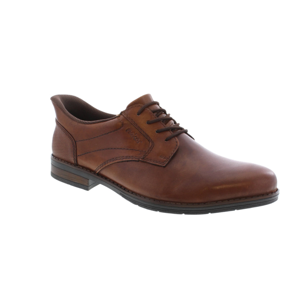 Introducing the Rieker 10353-24 dress shoe in sleek black leather! Made with traditional stitchdown technique for durability and flexibility, and designed with elastic bands, grippy sole, and extra soft cover sole for comfort. With a comfort width and easy slip-on feature, this is the ultimate shoe for work or a special event.