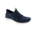 The Skechers Slip Ins Virtue 104743-NVY in navy delivers comfort-focused walking in a convenient slip-on design. Built with a fabric upper and mesh lining, this shoe features a removable microfiber footbed that supports orthotics. The memory foam midsole cushions your stride, while the bungee lace closure and step-in style make getting ready quick and easy. Machine washable and vegan-friendly with a white sole.