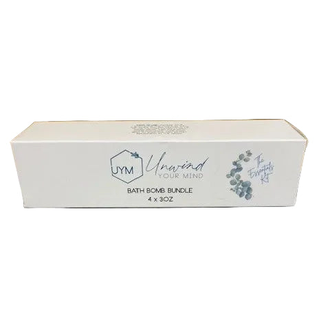 The Essentials Kit features a curated collection of four specialized bath bombs, each formulated to address distinct wellness needs: Meltaway for deep relaxation, Sleepwell for restful rejuvenation, Musclemelt for tension relief, and Breatheasy for respiratory comfort.