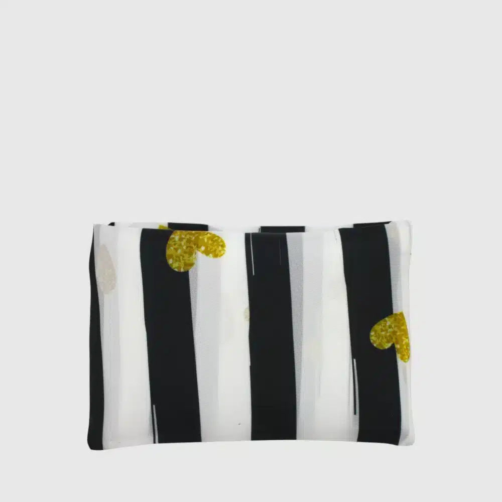 Mat Rectangle Shopping Bag - Black/White