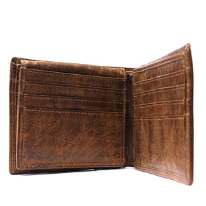 Expertly crafted from washed natural leather, the HUNT Wallet 66143 in Tan is a versatile and stylish essential. With numerous card slots and an ID slot, it offers easy organization and access. Plus, the washed leather adds flexibility without compromising on quality. 