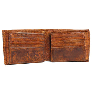 The HUNT Wallet HU103013 is made from washed natural leather. This wallet offers ultimate flexibility and durability while still maintaining the classic quality of hunt leather. With multiple card slots, transparent ID windows, and a double compartment for paper money, you'll have everything you need in one stylish accessory. 