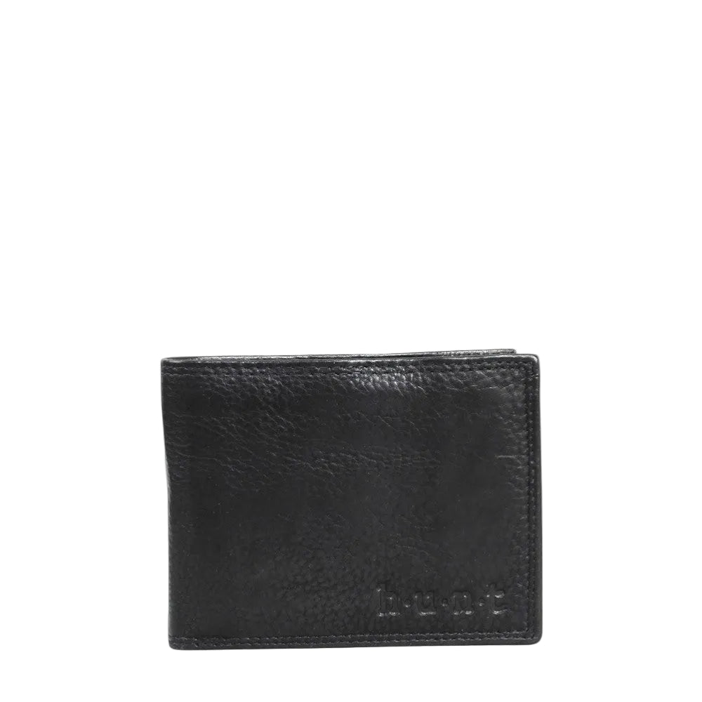 The HUNT Wallet HU103013 is made from washed natural leather. This wallet offers ultimate flexibility and durability while still maintaining the classic quality of hunt leather. With multiple card slots, transparent ID windows, and a double compartment for paper money, you'll have everything you need in one stylish accessory.