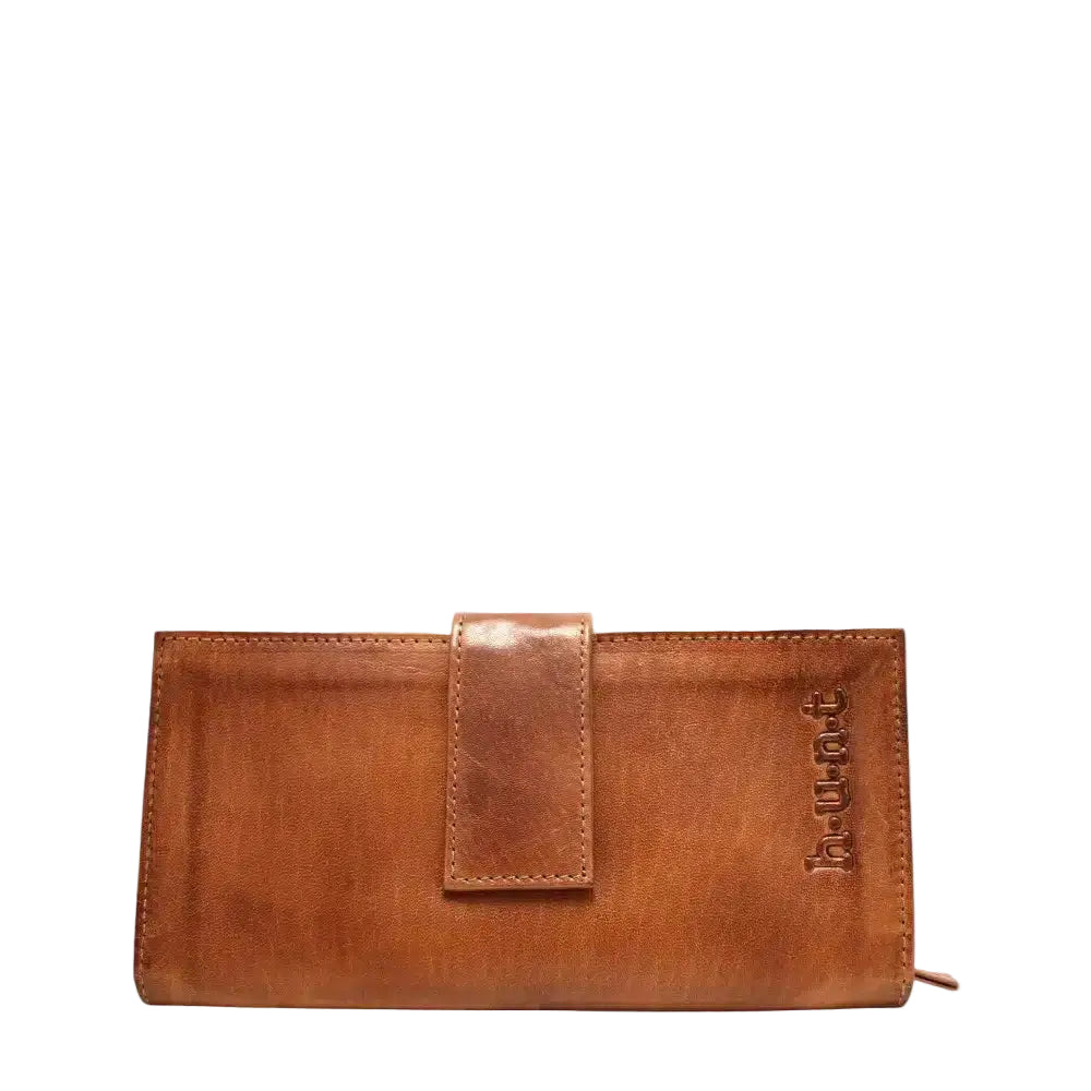 The HUNT Wallet HU217840 is made from natural leather. This wallet has RFID protection, a side zip to keep your coins and a transparent ID window.