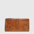 This long hunt leather wallet with central cards flap will keep all your cards organized in style.