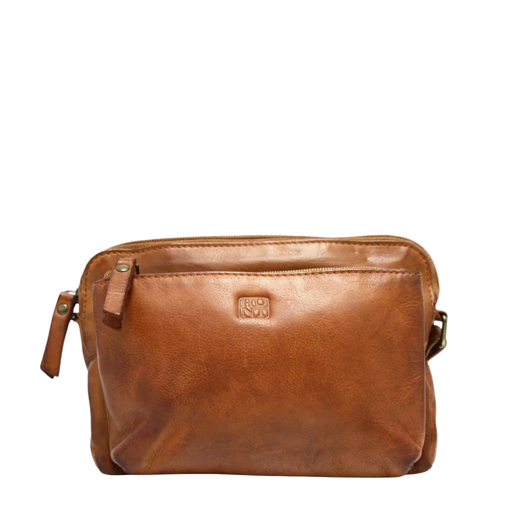 The Hunt HU557845 bag is a small bag with big functionality  The multiple zippered pockets will keep you organized. The beautiful vintage leather makes this a great piece to add to your style