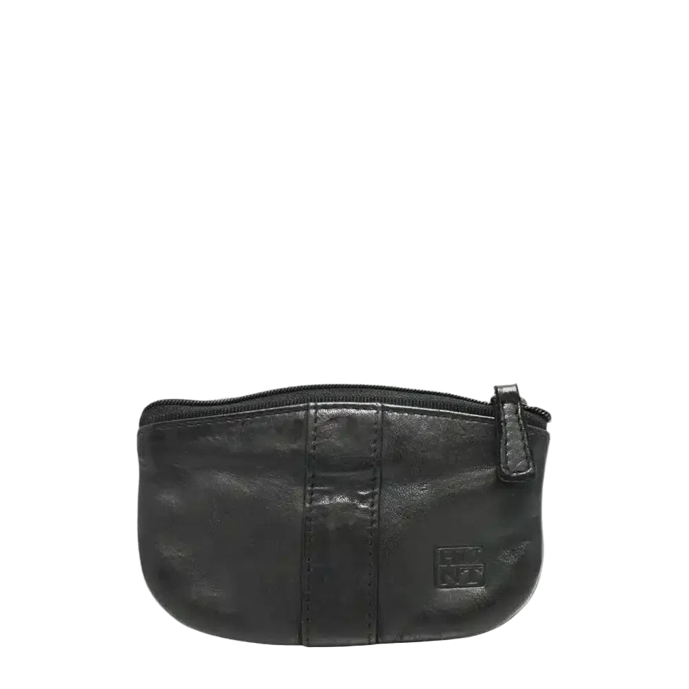The Hunt HU602345 Coin Purse is a compact leather pouch with 2 top zippered pockets. Perfect for everyday carry.