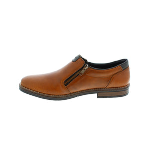 Dress the Rieker 13550-22 dress shoe up or down! Designed with a side zip for easy on/off, these dress shoes will keep your feet comfortable and supported if you're putting in long hours at the office or a night on the town. 