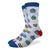 The Good Luck Sock - Curling Stones delivers exceptional comfort and flexibility throughout your day. These socks are designed to move with your feet, ensuring a snug yet breathable fit. The curling stones pattern is a fun and colorful way to add to your outfit.