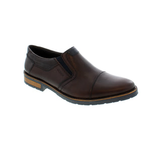 Rieker 14652-25 slip-on dress shoes provide all-day comfort with a soft leather upper, soft footbed, and elastic fore panels for easy on/off. This stylish slip-on is ideal for dressing-up or for a day at the office. 