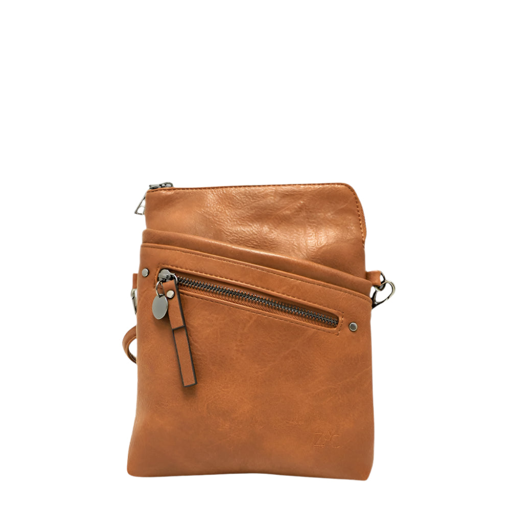 This ZAC CM29261 bag is a stylish and practical accessory. Crafted from vegan leather, it features a zippered main compartment with sections for cards, a secondary pocket to maximize organization, and a rear cell phone pocket for easy access. The thin adjustable and detachable shoulder strap lets you carry the bag as a shoulder bag or crossbody.