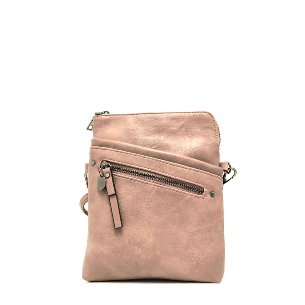 This ZAC CM29261 bag is a stylish and practical accessory. Crafted from vegan leather, it features a zippered main compartment with sections for cards, a secondary pocket to maximize organization, and a rear cell phone pocket for easy access. The thin adjustable and detachable shoulder strap lets you carry the bag as a shoulder bag or crossbody.
