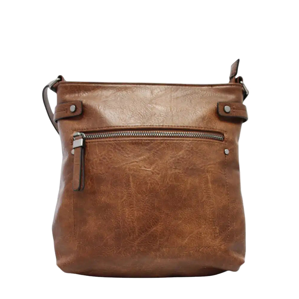 Introducing the Zac CM32390B handbag. Its full-length adjustable shoulder strap allows for comfortable carrying. Featuring a top zipper compartment, front zip pocket and a handy accordion back organizer.