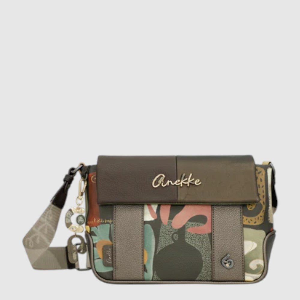 Anekke 42713-570 is your go-to cross-body companion for everyday adventures. This medium-sized bag features a multi-color design that pairs with everything in your closet. It keeps your essentials secure with a convenient zipper closure. The back zippered pocket keeps valuables within reach, while an interior zippered pocket organizes smaller items.