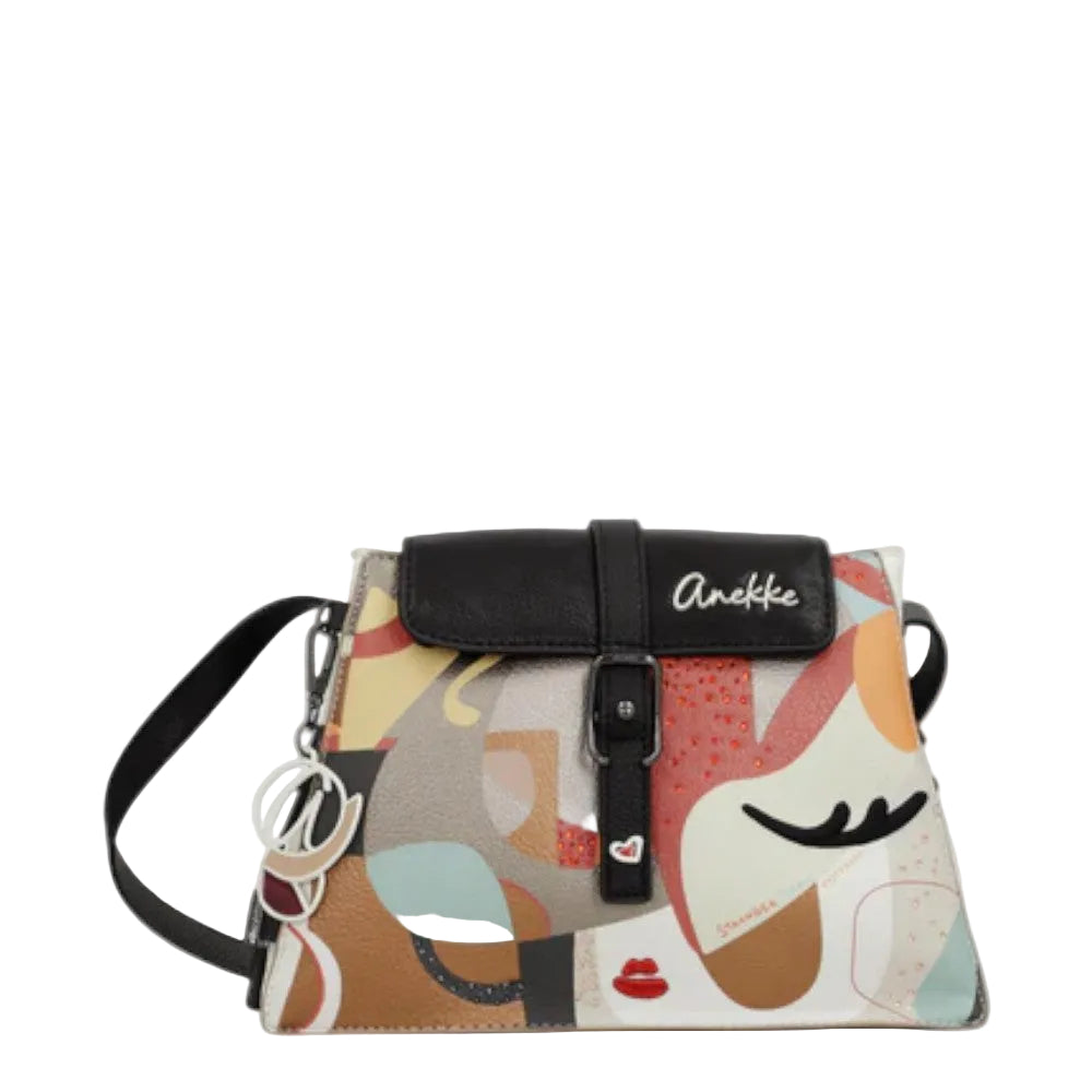 The Anekke 42753-560 Crossbody bag will make a statement while keeping you organized. The Multi-Print exterior will add to your style, while the multiple interior pockets will keep your items secure and organized