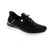 The Skechers Martha Stewart Step-Ins 150285-BLK in black combines timeless style with everyday comfort. Crafted with a fabric upper and mesh lining, this slip-on features a removable microfiber footbed that supports orthotics. The memory foam midsole cushions your foot, while the step-in design and white sole add practical appeal. Vegan-friendly and versatile for year-round wear.