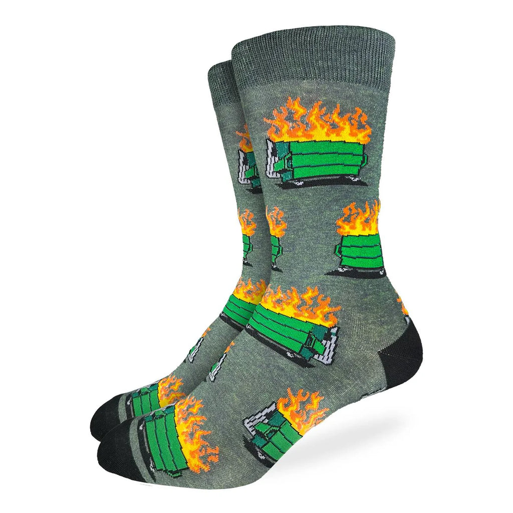 Made from a soft and durable blend of 85% cotton, 10% polyester, and 5% spandex, the Good Luck Sock - Dumpster Fire delivers a comfortable fit with just the right amount of stretch. These socks are crafted to move naturally with your feet, ensuring comfort that lasts all day long. They are simple to maintain—machine wash cold at 30°C, avoiding bleach and ironing to keep them looking their best. For optimal longevity, it’s recommended to line dry instead of tumble drying. 