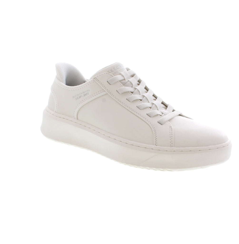 Experience ultimate comfort and style with Skechers Martha Stewart Slip In's. Designed with the exclusive Heel Pillow™ and Air-Cooled Memory Foam® insole, these vegan slip-ons provide all-day cushioning and support. The crochet knit Stretch Fit® upper adds a touch of elegance to this versatile shoe collaboration with lifestyle expert, Martha Stewart.