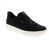 The Skechers Slip-Ins Arcade 183222-183222W-BLK sneaker in black offers easy on-and-off convenience with bungee laces and a step-in design. Built with a canvas upper, memory foam midsole, and removable microfiber insole for all-day comfort. The round toe and rubber sole provide casual durability, while the orthotic-friendly construction suits multiple widths. Perfect for athleisure and everyday wear year-round.