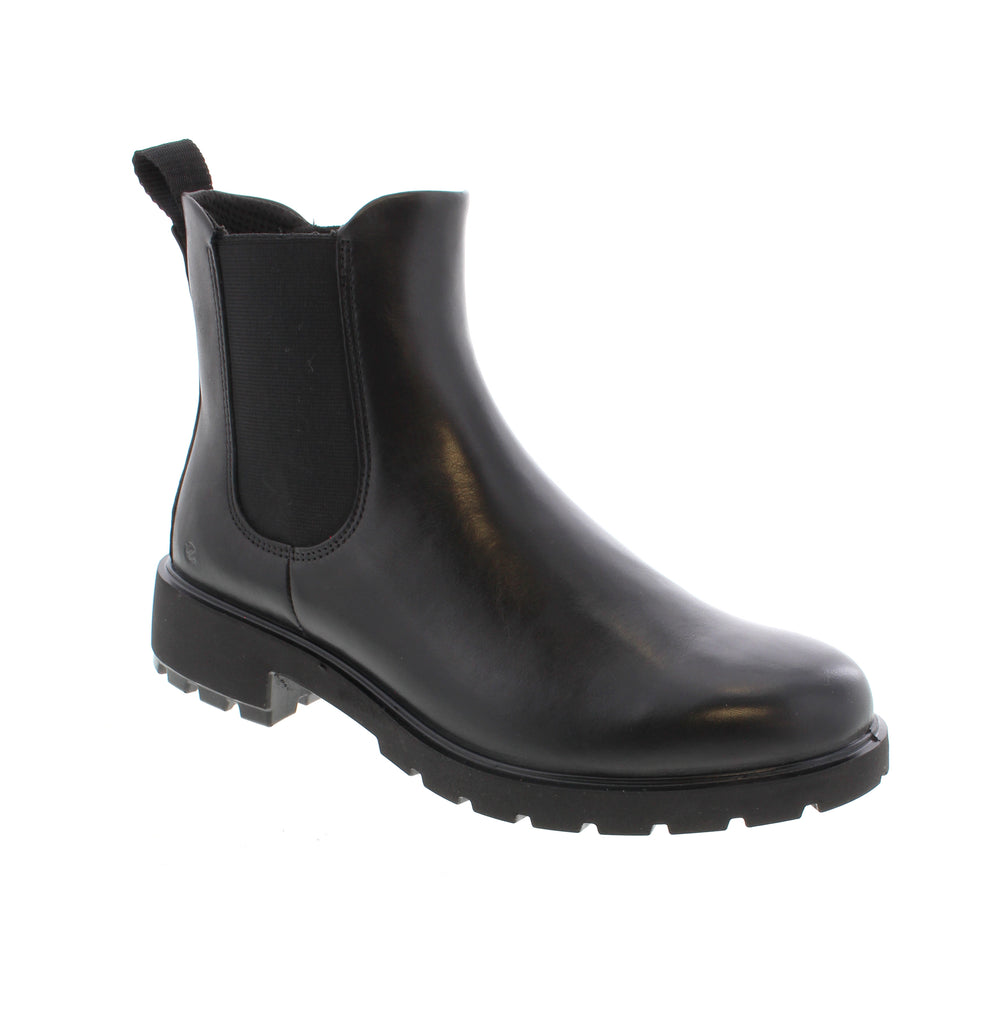 Experience refined comfort with the Ecco Metropole Vienna Chelsea boots. Crafted for modern women, these boots feature an elastic closure for easy on-and-off wear, combining timeless Chelsea boot style with practical convenience. Ideal for casual office days or relaxed weekends, they provide reliable support and effortless style throughout your urban adventures.