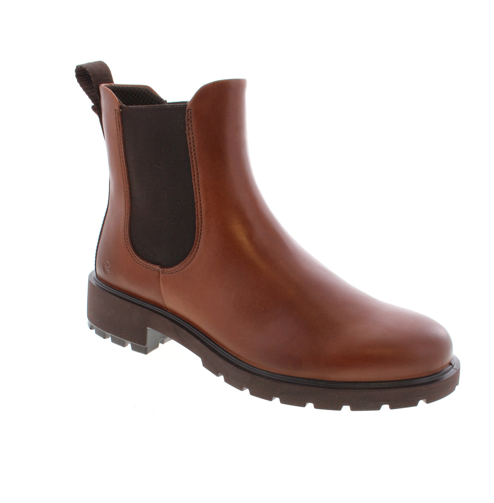 Experience refined comfort with the Ecco Metropole Vienna Chelsea boots. Crafted for modern women, these boots feature an elastic closure for easy on-and-off wear, combining timeless Chelsea boot style with practical convenience. Ideal for casual office days or relaxed weekends, they provide reliable support and effortless style throughout your urban adventures.