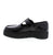 Clarks Torhill Bar shoe features a bold, ribbed outsole inspired by '90s design. This shoe combines retro style with modern comfort. The pillow-soft footbed and lightweight sole make for easy wear, while the premium patent leather and intricate stitching showcase Clarks' quality. Perfect for dress-casual occasions, the adjustable buckle adds the finishing touch.