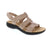 Meet your new go-to summer essential the Clarks Lauriann Ivy in a versatile sand hue. This laid-back leather slide features a secure velcro back strap and round toe silhouette that pairs with everything in your warm-weather rotation. Enjoy gentle arch support and a plush microfiber footbed that keeps comfort front and center.