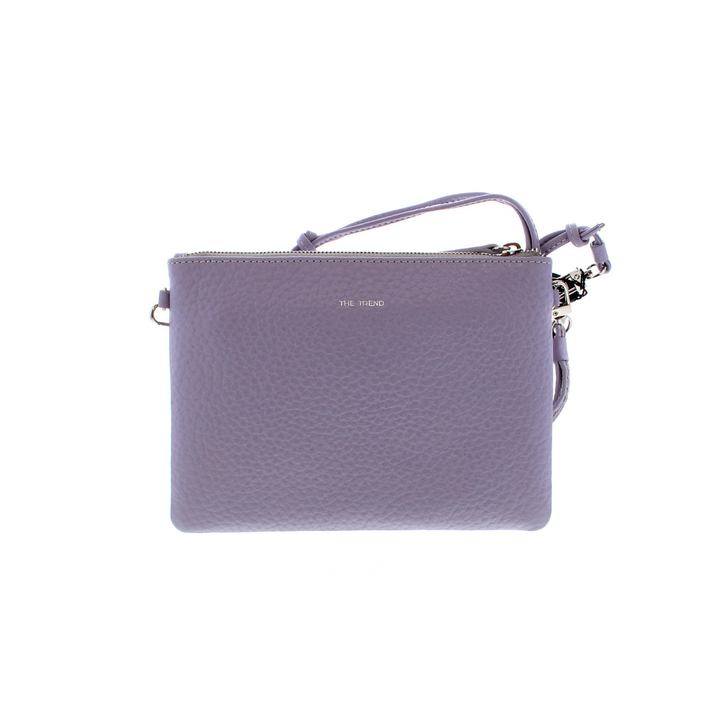 The Trend 2865075 crossbody purse offers stylish protection for your items and features multiple compartments for easy organization. Its sturdy materials keep your belongings secure, and its modern lilac design adds a fun and stylish touch to any outfit.